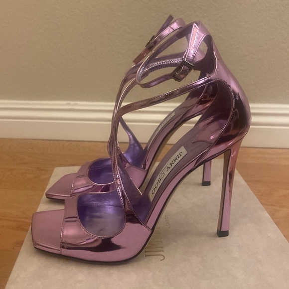 JIMMY CHOO AZIA 110 STRAPPY HEELS - NIB - Picture 2 of 12